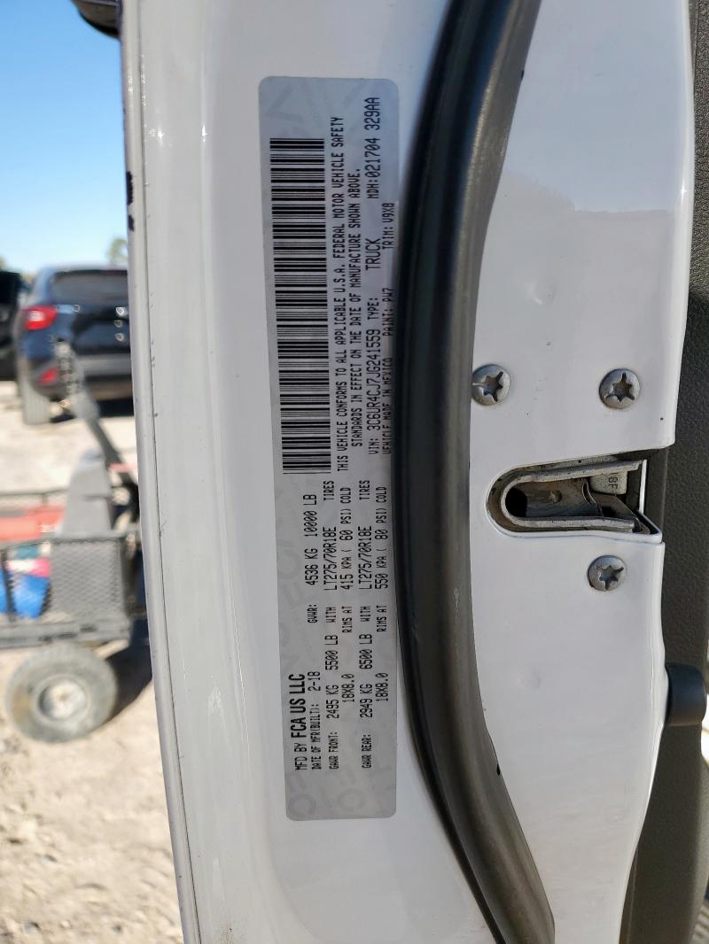 3C6UR4CJ7JG241559 - 2018 RAM 2500 ST WHITE photo 12