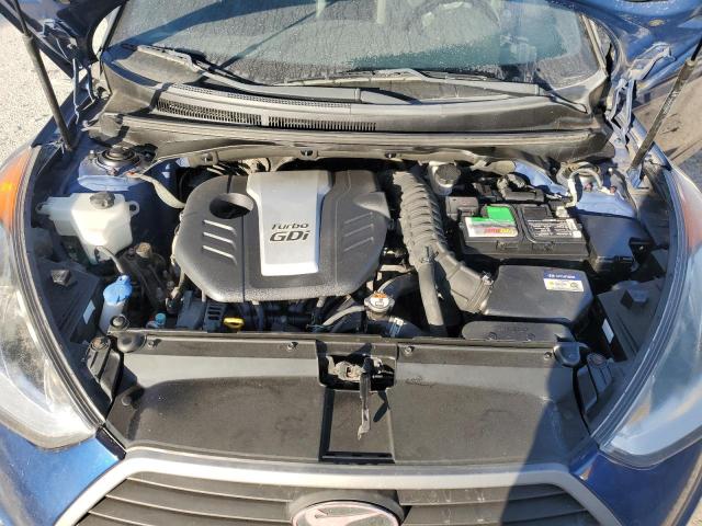KMHTC6AE0GU288554 - 2016 HYUNDAI VELOSTER TURBO BLUE photo 11
