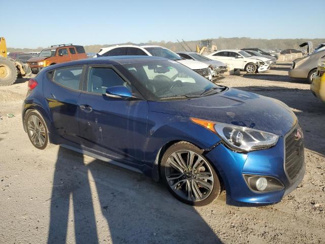 KMHTC6AE0GU288554 - 2016 HYUNDAI VELOSTER TURBO BLUE photo 4
