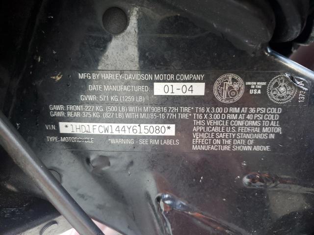 1HD1FCW144Y615080 - 2004 HARLEY-DAVIDSON FLHTCUI Bordo fotoğraf 8