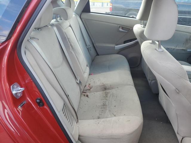 JTDKN3DU1B0255655 - 2011 TOYOTA PRIUS წითელი ფოტო 10