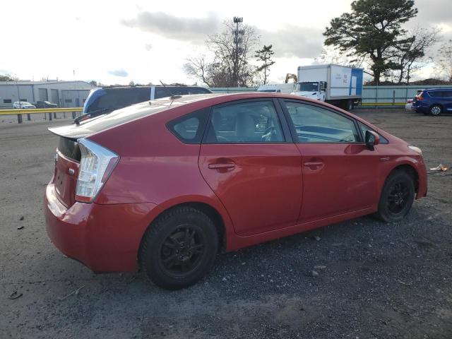 JTDKN3DU1B0255655 - 2011 TOYOTA PRIUS წითელი ფოტო 3
