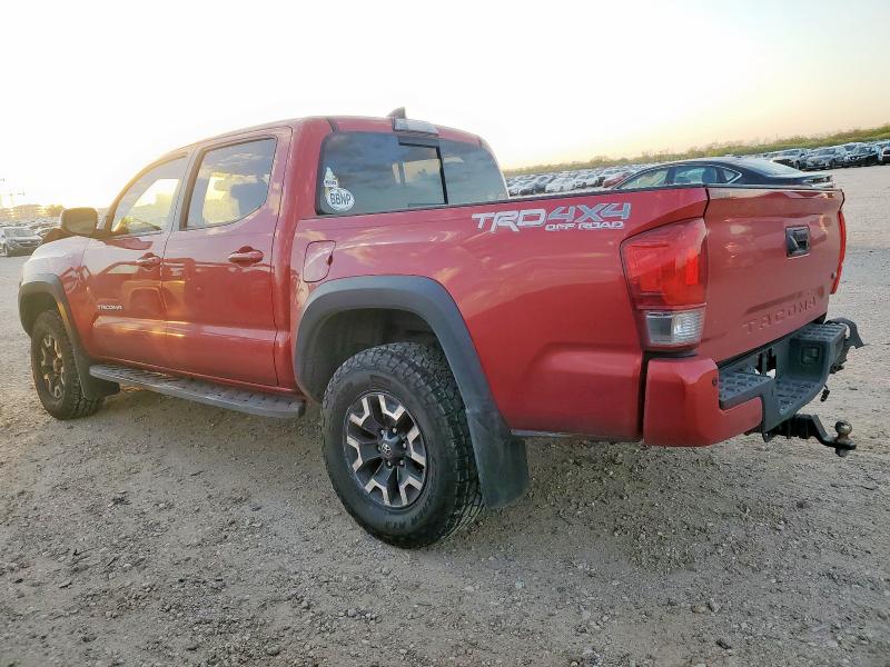 5TFCZ5AN5HX107459 - 2017 TOYOTA TACOMA DOUBLE CAB RED photo 2