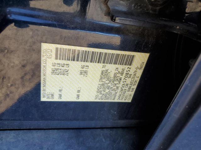 1N4AL2AP5CN570852 - 2012 NISSAN ALTIMA BASE BLUE photo 12