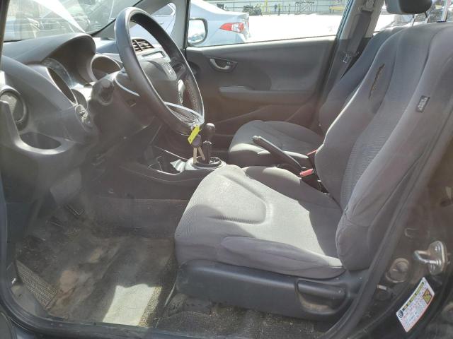JHMGE87279S075218 - 2009 HONDA FIT BLACK photo 7
