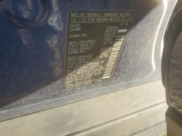 KNMAT2MT1LP511742 - 2020 NISSAN ROGUE S BLUE photo 13