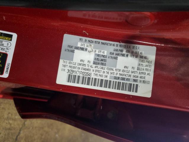 3MZBM1K71FM208548 - 2015 MAZDA 3 SPORT RED photo 12