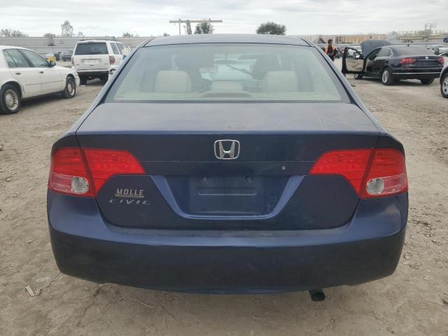 1HGFA16506L056786 - 2006 HONDA CIVIC LX BLUE photo 6