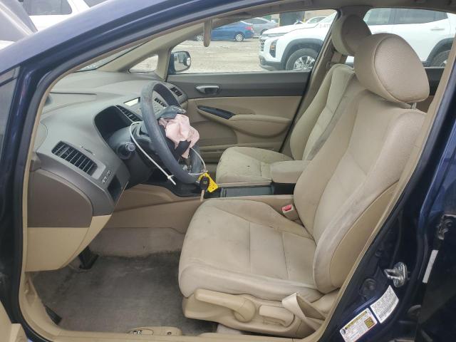 1HGFA16506L056786 - 2006 HONDA CIVIC LX BLUE photo 7