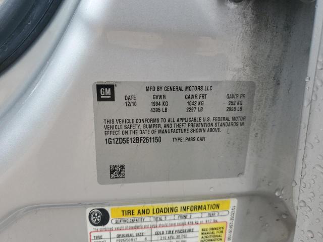 1G1ZD5E12BF261150 - 2011 CHEVROLET MALIBU 2LT TAN photo 13