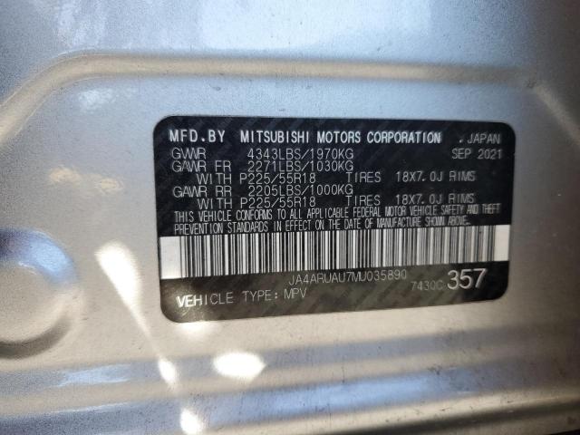 JA4ARUAU7MU035890 - 2021 MITSUBISHI OUTLANDER ES ვერცხლისფერი ფოტო 13