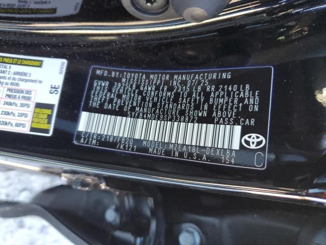 5YFB4MDE9SP338872 - 2025 TOYOTA COROLLA LE 黑色 照片 13