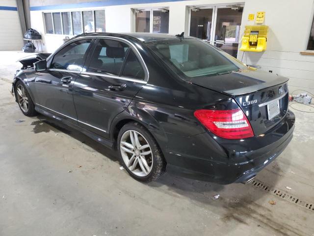 WDDGF8AB4EA896385 - 2014 MERCEDES-BENZ C 300 4MATIC BLACK photo 2