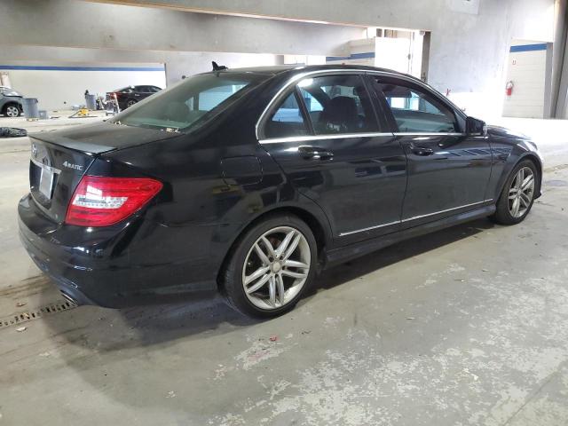 WDDGF8AB4EA896385 - 2014 MERCEDES-BENZ C 300 4MATIC BLACK photo 3