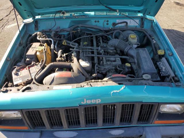 1J4FJ68S6VL552067 - 1997 JEEP CHEROKEE SPORT TURQUOISE photo 11