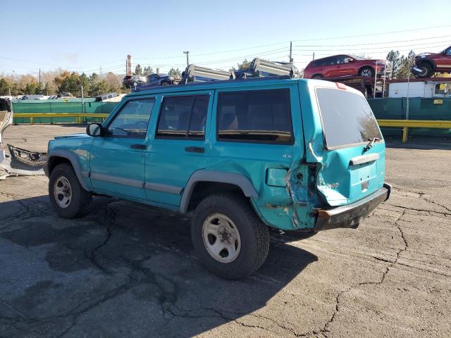 1J4FJ68S6VL552067 - 1997 JEEP CHEROKEE SPORT TURQUOISE photo 2