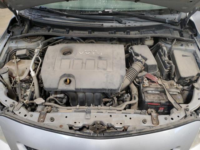 2T1BU40E19C012855 - 2009 TOYOTA COROLLA BASE SILVER photo 11