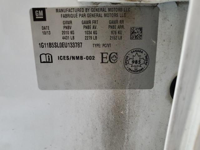 1G11B5SL0EU133787 - 2014 CHEVROLET MALIBU LS WHITE photo 12