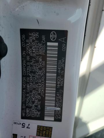 JTDKB20UX67526184 - 2006 TOYOTA PRIUS 白色 照片 12