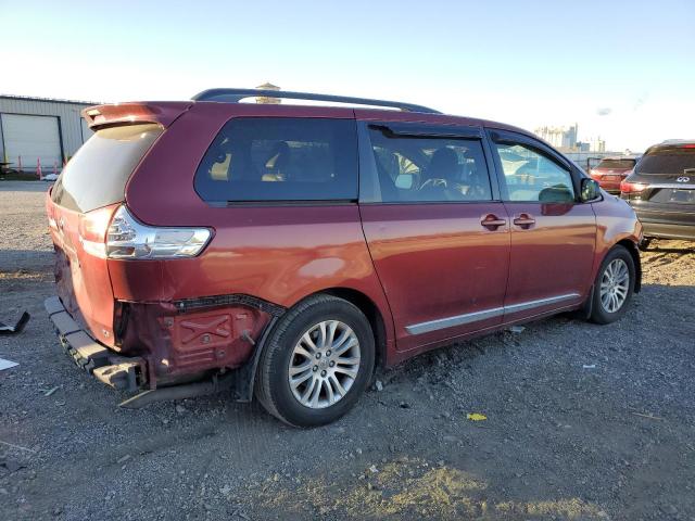 5TDYK3DC2CS268598 - 2012 TOYOTA SIENNA XLE Kırmızı fotoğraf 3