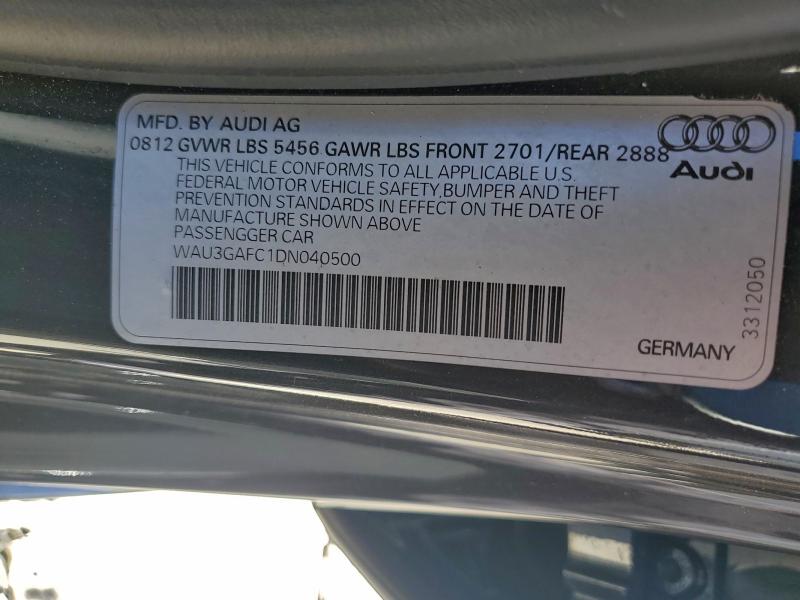 WAU3GAFC1DN040500 - 2013 AUDI A7 PRESTIGE გრაფიტი ფოტო 13