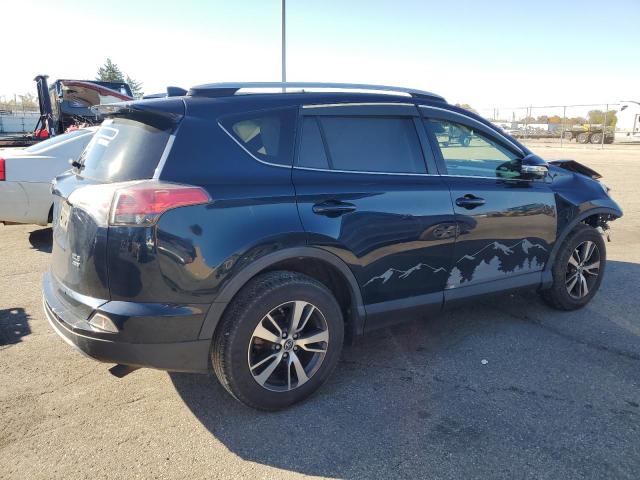 JTMRFREV5HJ704392 - 2017 TOYOTA RAV4 XLE BLUE photo 3