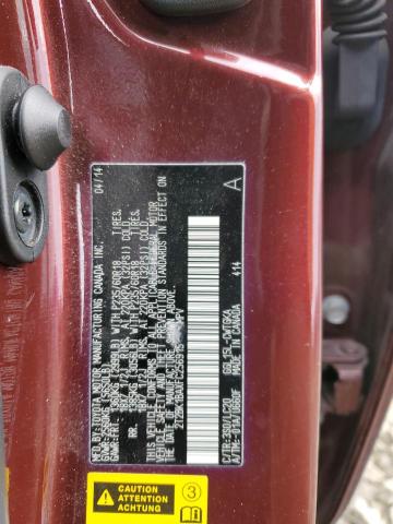 2T2BK1BAXFC256915 - 2015 LEXUS RX 350 BASE BURGUNDY photo 14