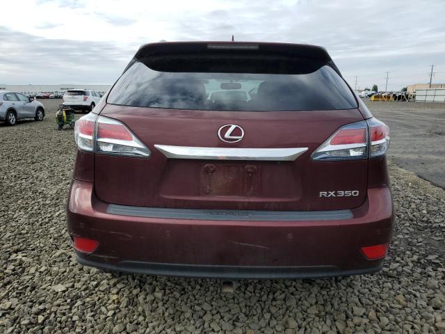 2T2BK1BAXFC256915 - 2015 LEXUS RX 350 BASE BURGUNDY photo 6