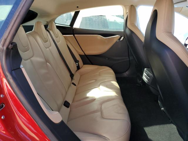 5YJSA1H14EFP49806 - 2014 TESLA MODEL S RED photo 10