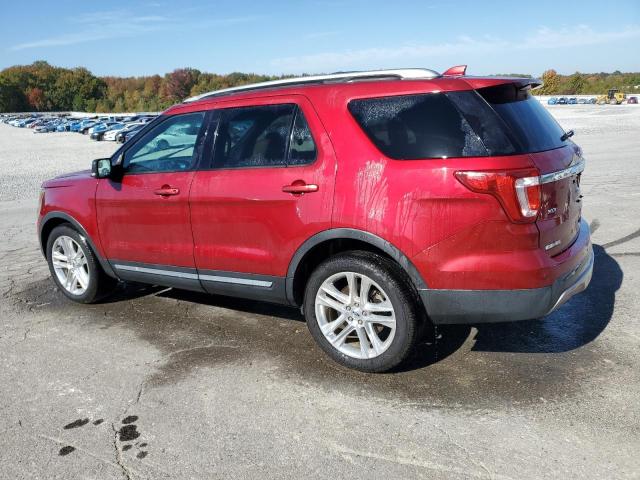 1FM5K7D86HGA40719 - 2017 FORD EXPLORER XLT Կարմիր լուսանկար 2