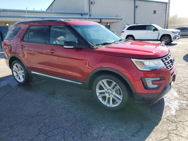 1FM5K7D86HGA40719 - 2017 FORD EXPLORER XLT Կարմիր լուսանկար 4