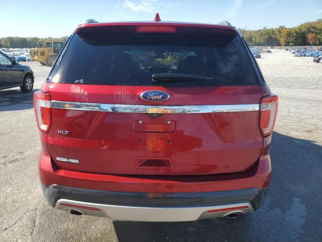 1FM5K7D86HGA40719 - 2017 FORD EXPLORER XLT Կարմիր լուսանկար 6