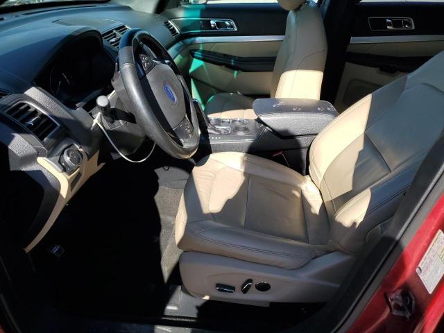 1FM5K7D86HGA40719 - 2017 FORD EXPLORER XLT Կարմիր լուսանկար 7
