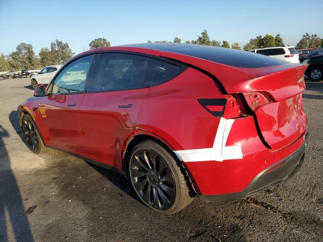 7SAYGDEF3NF466696 - 2022 TESLA MODEL Y RED photo 2