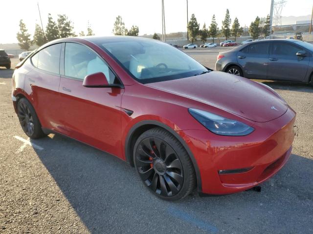 7SAYGDEF3NF466696 - 2022 TESLA MODEL Y RED photo 4