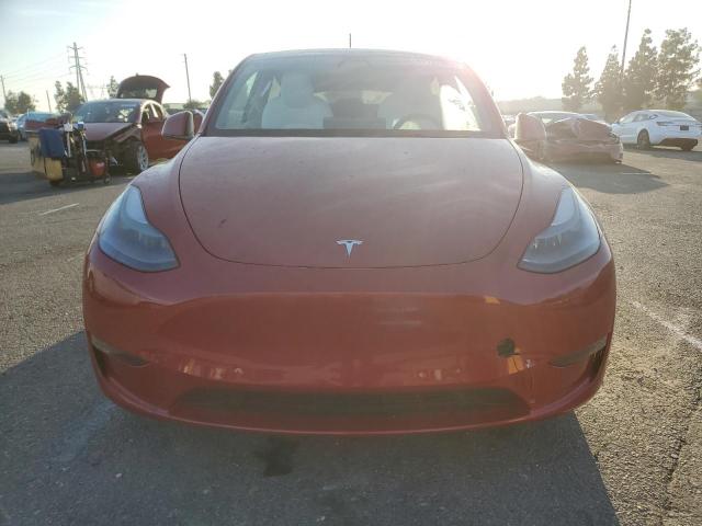 7SAYGDEF3NF466696 - 2022 TESLA MODEL Y RED photo 5