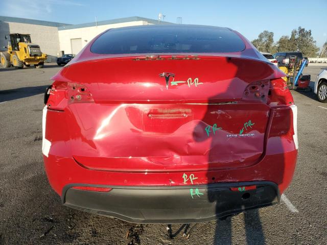 7SAYGDEF3NF466696 - 2022 TESLA MODEL Y RED photo 6
