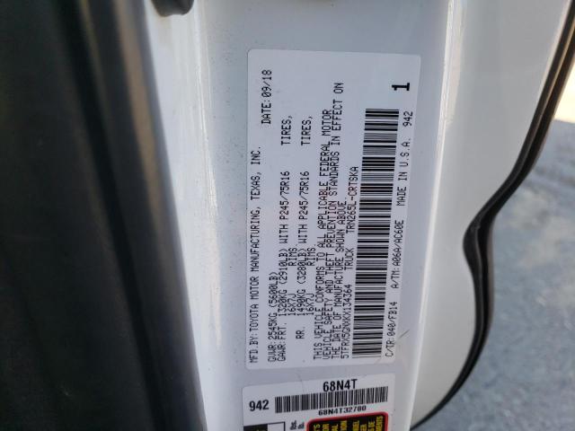 5TFRX5GNXKX134364 - 2019 TOYOTA TACOMA ACCESS CAB Ağ foto 12