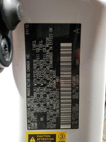 2T2BK1BA2DC193371 - 2013 LEXUS RX 350 BASE Blanco foto 13