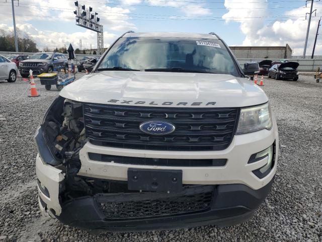 1FM5K8GT8HGC81199 - 2017 FORD EXPLORER SPORT Weiß Foto 5