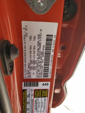 3TMCZ5AN9JM161603 - 2018 TOYOTA TACOMA DOUBLE CAB 橙色 照片 12