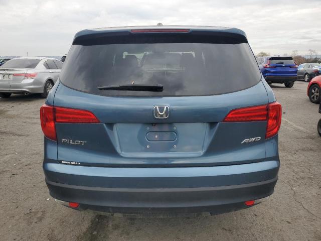5FNYF6H55HB093521 - 2017 HONDA PILOT EXL BLUE photo 6