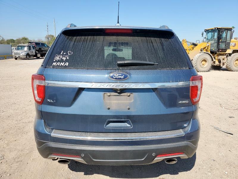 1FM5K8D87JGC15670 - 2018 FORD EXPLORER XLT BLUE photo 6