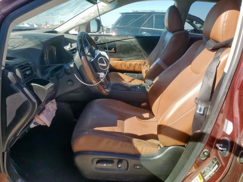 2T2BK1BAXFC343102 - 2015 LEXUS RX 350 BASE BURGUNDY photo 7