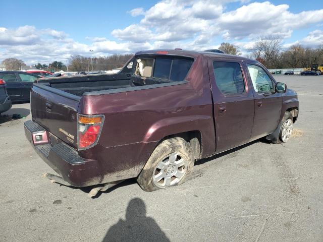 2HJYK16558H516413 - 2008 HONDA RIDGELINE RTL PURPLE photo 3