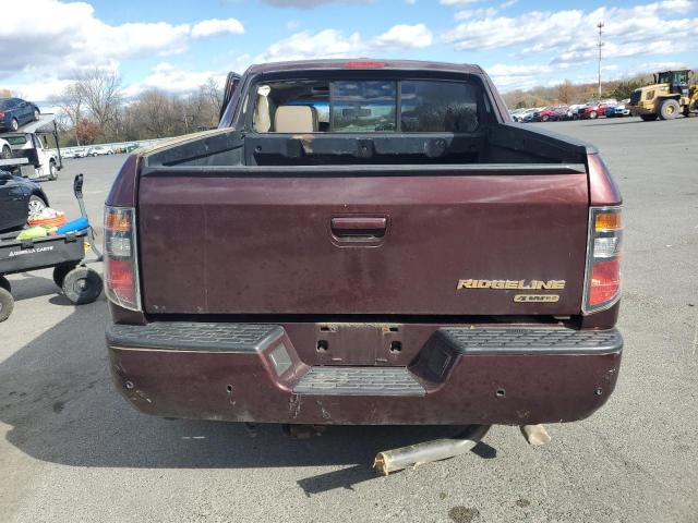 2HJYK16558H516413 - 2008 HONDA RIDGELINE RTL PURPLE photo 6