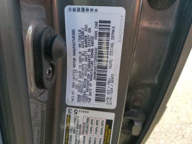 1NXBR32E77Z855432 - 2007 TOYOTA COROLLA CE GRAY photo 12