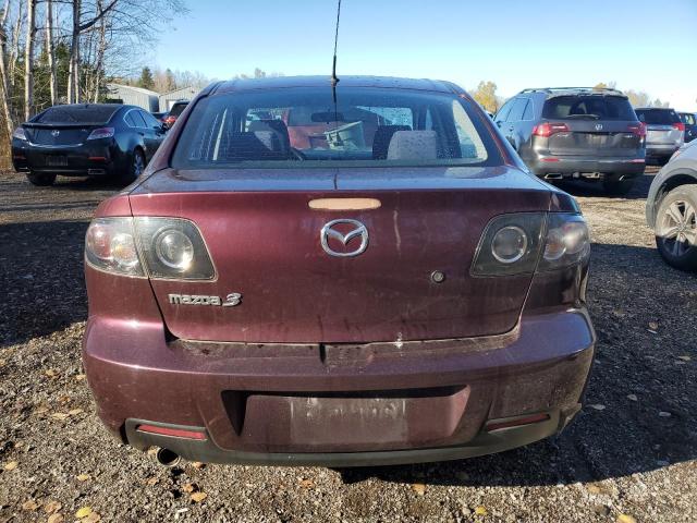 JM1BK32F181799010 - 2008 MAZDA 3 I BURGUNDY photo 6