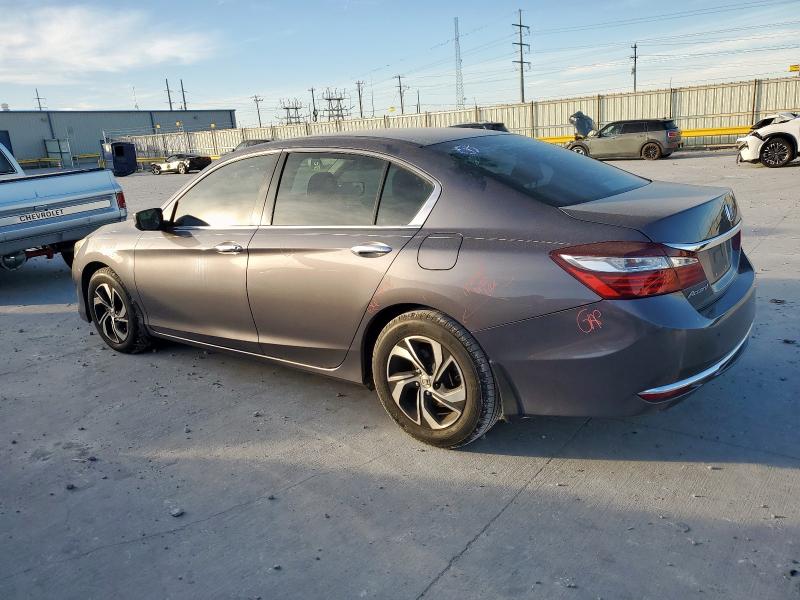 1HGCR2F36GA076490 - 2016 HONDA ACCORD LX GRAY photo 2