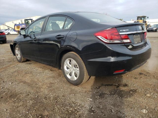 19XFB2F5XDE220424 - 2013 HONDA CIVIC LX შავი ფოტო 2